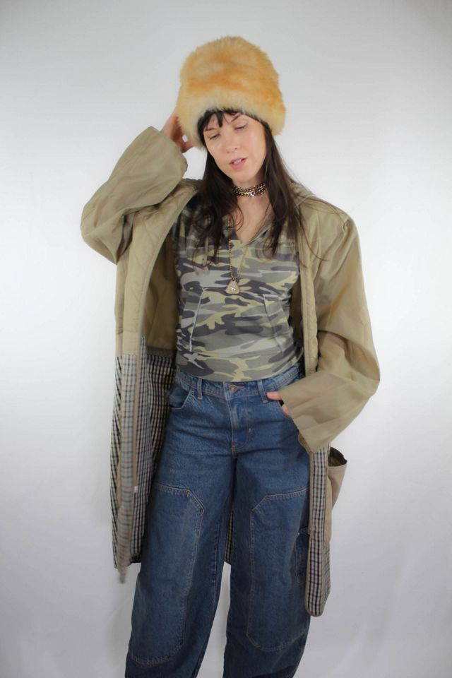 Y2K Camo Hooded Crop Top Selected By Moons + Junes Vintage #3