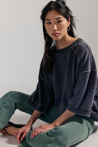 We The Free Everything Pullover at Free People in Black, Size: XS