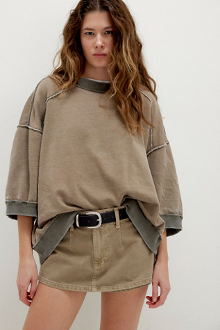 We The Free Everything Pullover at Free People in Brown, Size: L