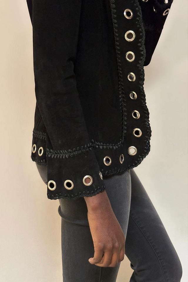 Vintage 1990's Suede Grommet Jacket Selected By Afterlife Boutique #1