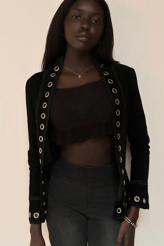 Vintage 1990's Suede Grommet Jacket Selected By Afterlife Boutique #2