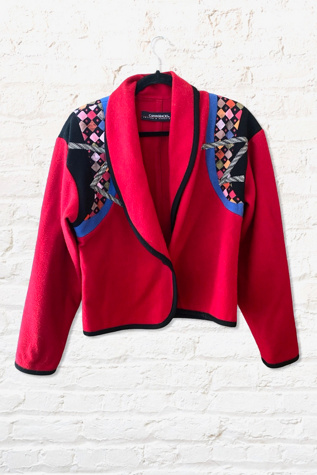 1980s Appliqued Patchwork Wool Jacket By Ritual Vintage