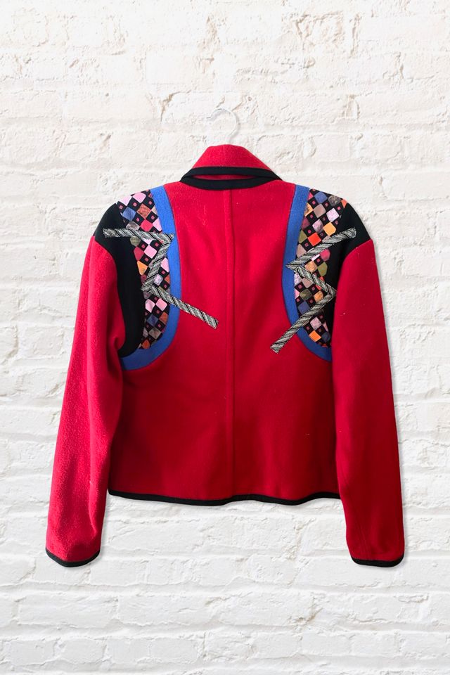1980s Appliqued Patchwork Wool Jacket By Ritual Vintage #1
