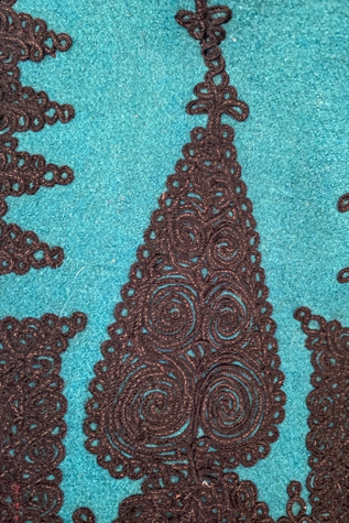 Женский жилет Ritual Vintage Antique Soutache Trim Colorful Wool Vest, цвет: Синий — фото 3