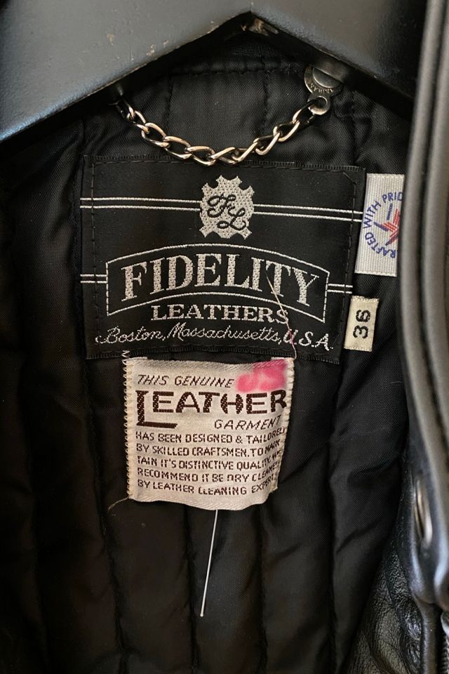 1970s Fidelity Black Leather Moto Jacket Selected By Ritual Vintage #3