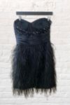 1990s Jeweled Feather Cocktail Dress Selected By Ritual Vintage