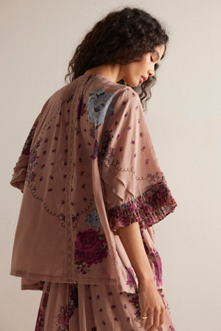 Hey Lover Printed Sleep Shirt by Intimately at Free People in Tan, Size: L