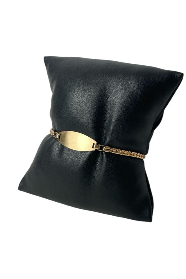 Vintage Brass ID Bracelet Selected By Ankh By Racquel #1