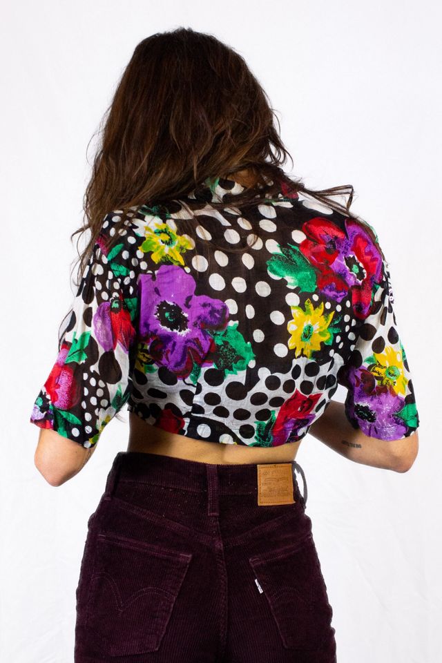Vintage Speed Limit Sequin Polka Dot Blouse Selected by Black Shag Vintage #1