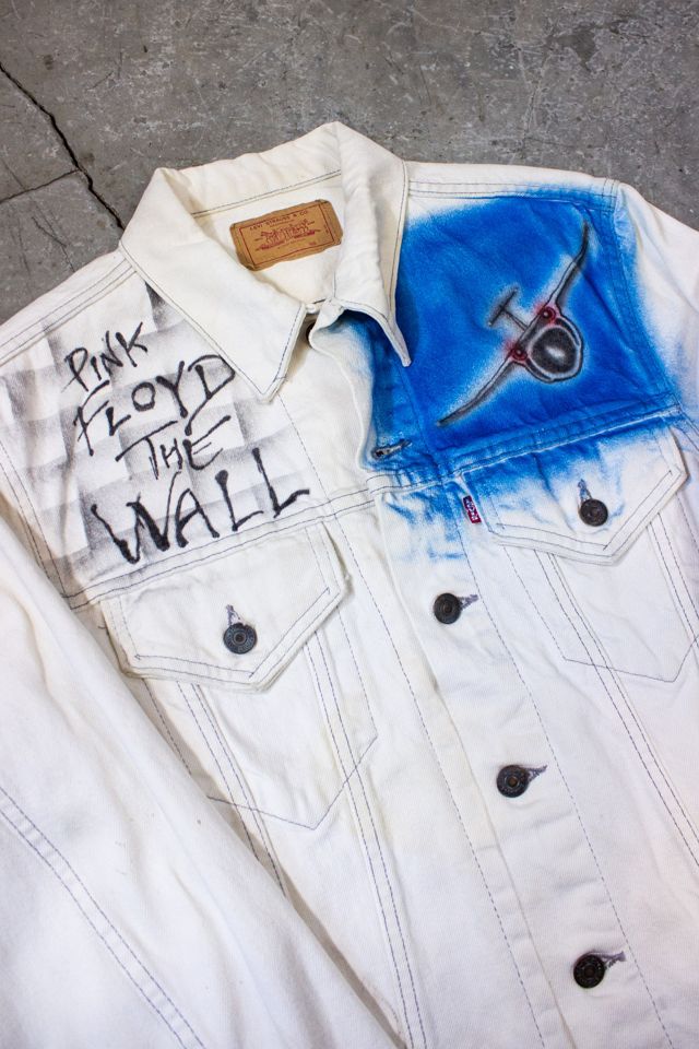Vintage 80s Levi's Pink Floyd The Wall Airbrushed Denim Jacket Selected by Black Shag Vintage #2