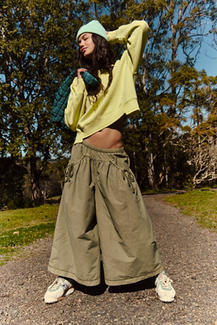 Step By Step Pants by FP Movement at Free People, Sage Stone, L