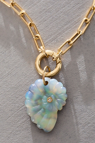 Maura Green Luminescent Abalone Shell Charm