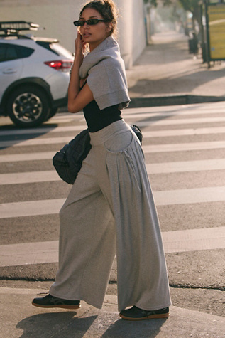 Make Or Break Wide Leg Pants by FP Movement at Free People, Heather Grey, XS