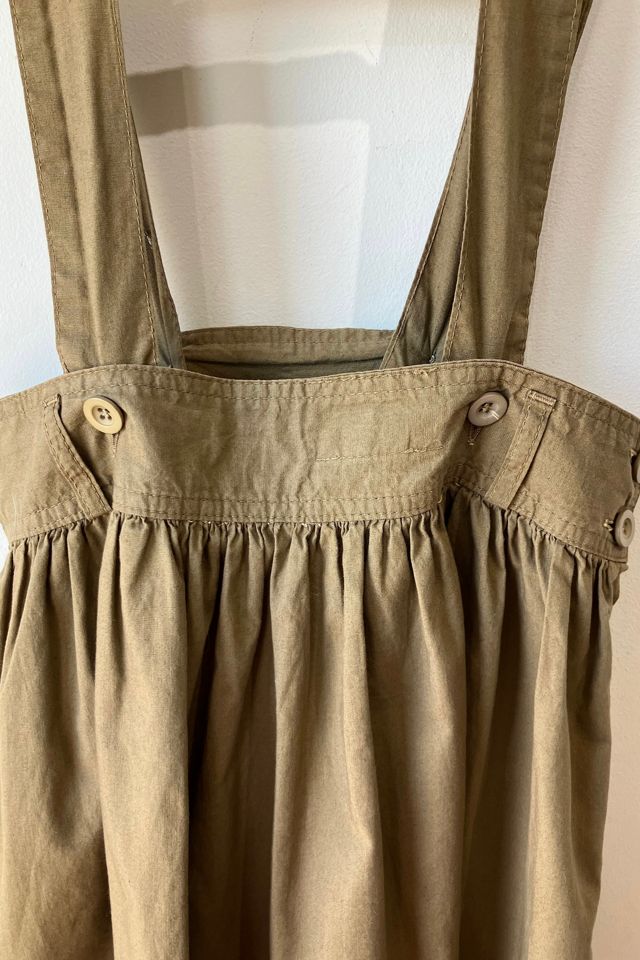 Vintage Benetton Brown Suspender Skirt Selected by The Curatorial Dept. #1
