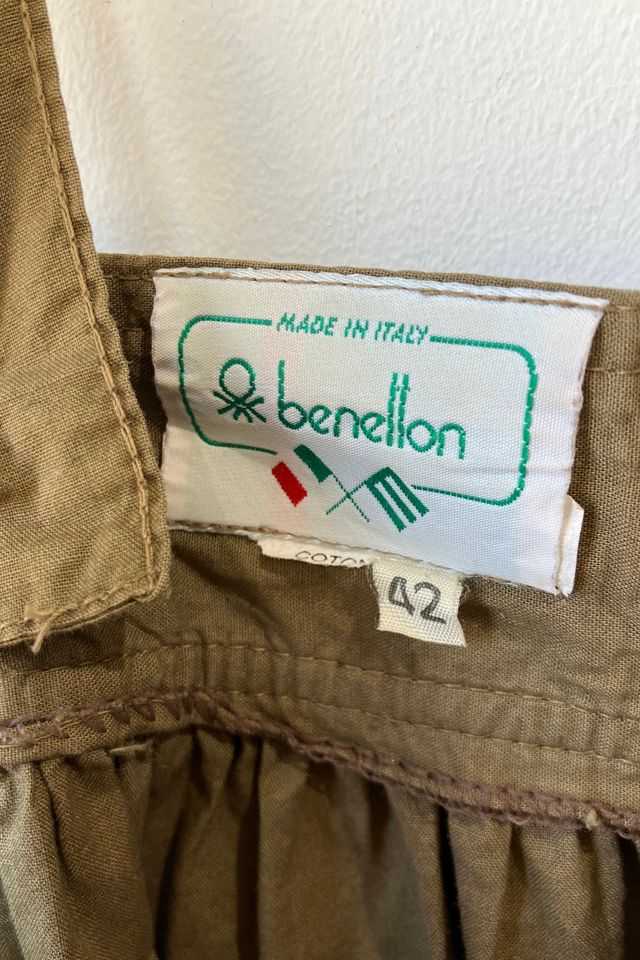 Vintage Benetton Brown Suspender Skirt Selected by The Curatorial Dept. #3