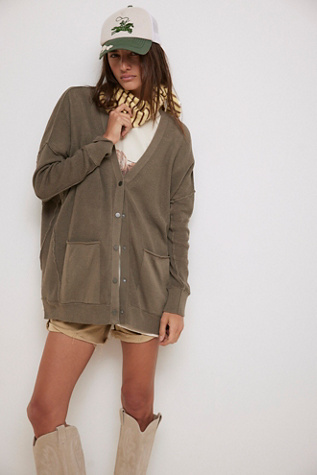 We The Free Chickadee Cardi At Free People In Caiman, Size: Large