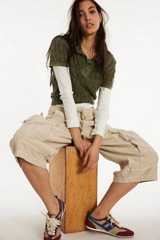 Женские брюки We The Free Ashton Crop Pull-On Cargo, цвет: Puff Pastry — фото 4