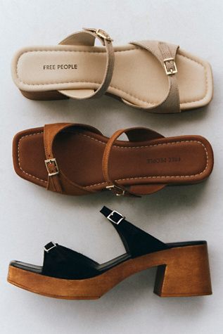 Beck Buckle Clogs by Free People in Black, Size: EU 36