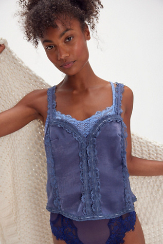 Tell Me More Cami By Intimately At Free People In Night Shadow, Size: Large