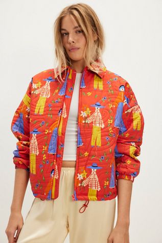 free people キルトジャケット Dolman Quilted Knit Jacket | Free People