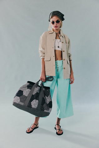 Pippa Patchwork Tote at Free People in Blue Mix
