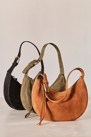 Sina Suede Shoulder Bag by Free People in Brown