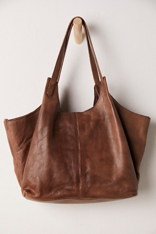 Tivoli Leather Tote Bag by FP Collection at Free People in Brown