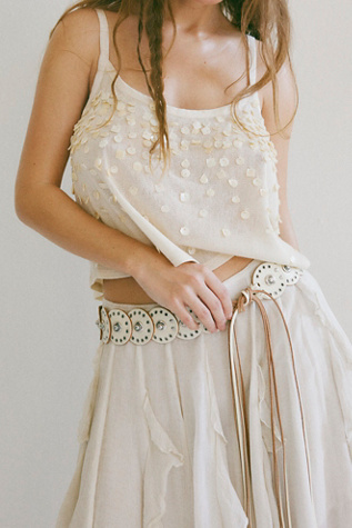 Follow Your Arrow Wrap Belt by Free People in Tan