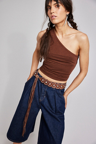 Follow Your Arrow Wrap Belt at Free People in Cognac