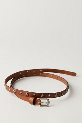 All Star Skinny Belt At Free People In Cognac, Size: XS/S