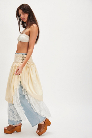Summer Time Bad Fairy Skirt by Nigel Preston at Free People in Yellow, Size: XS
