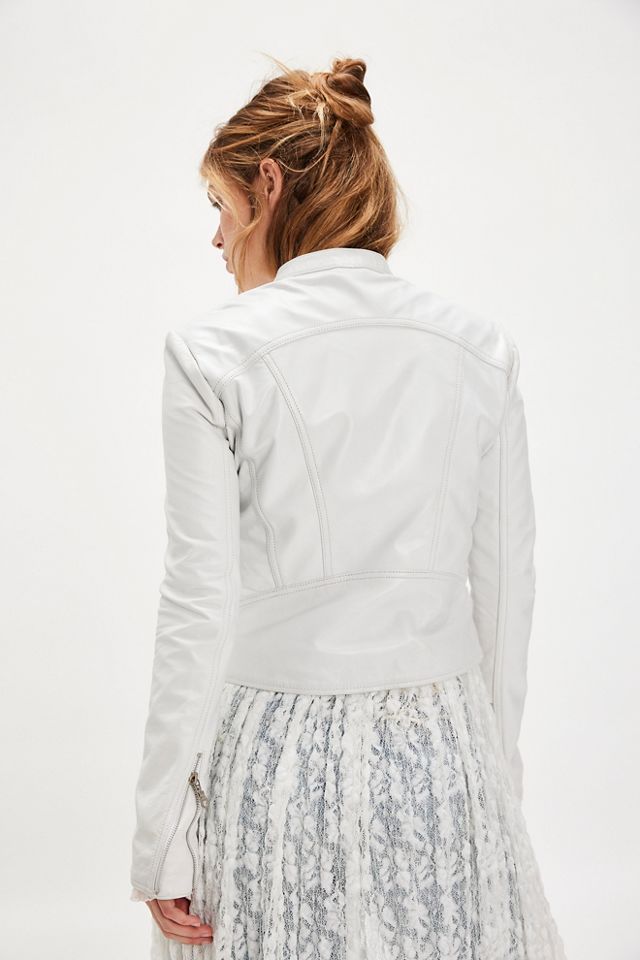 Understated Leather Two-Way Zipper Jacket #1