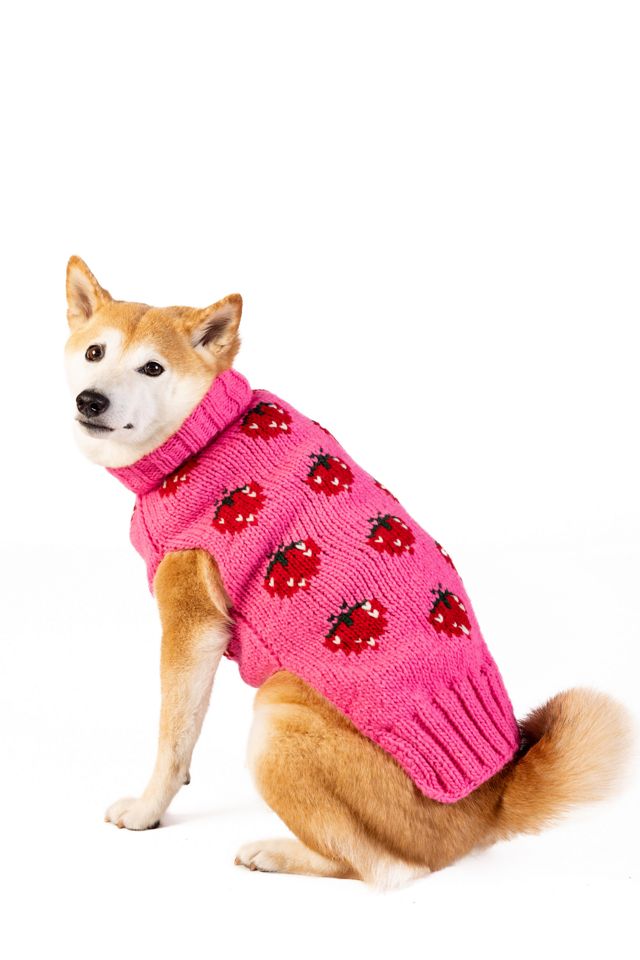 Chilly Dog Strawberry Dog Sweater #1