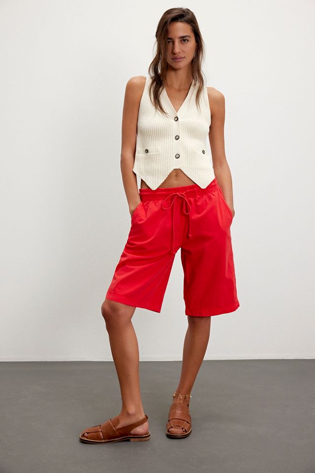 Saylor Poplin Pull-On Shorts #1