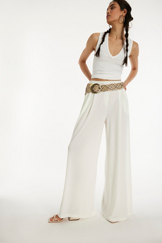 Norma Kamali Men's Pleated Pants at Free People in White, Size: S