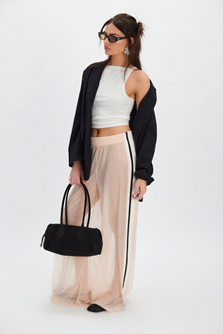 Norma Kamali Elephant Side Stripe Pants