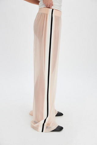 Norma Kamali Elephant Side Stripe Pants