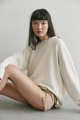 We The Free Ella Roll-Neck Cotton Knit Sweater