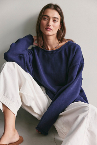 We The Free Ella Roll-Neck Cotton Knit Sweater