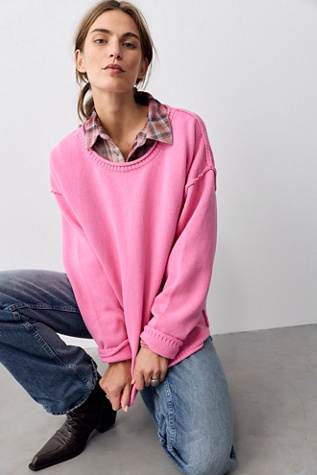 We The Free Ella Roll-Neck Cotton Knit Sweater by Free People