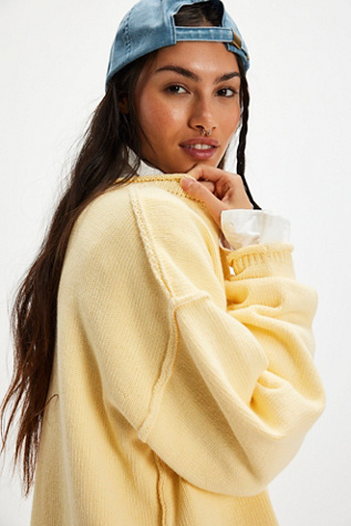 We The Free Ella Roll-Neck Sweater at Free People in Double Butter, Size: Medium
