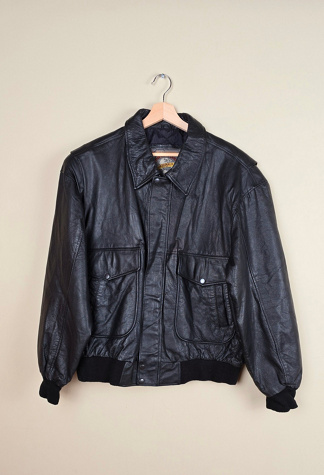 Vintage 90s Leather Jacket Selected By The Igala NYC