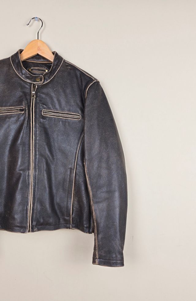 RARE Vintage River Road Leather Biker Jacket Selected By The Igala NYC #1