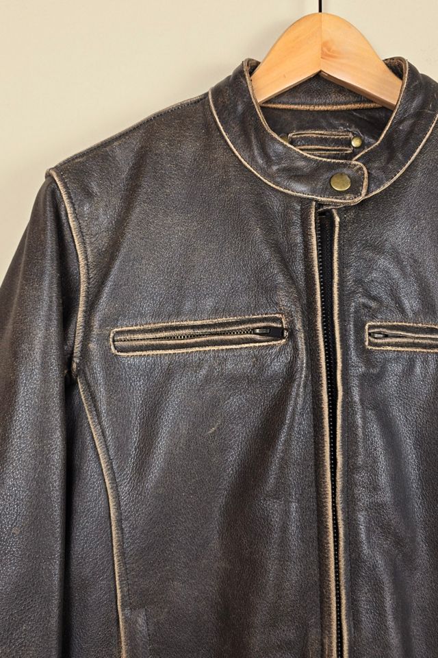 RARE Vintage River Road Leather Biker Jacket Selected By The Igala NYC #2