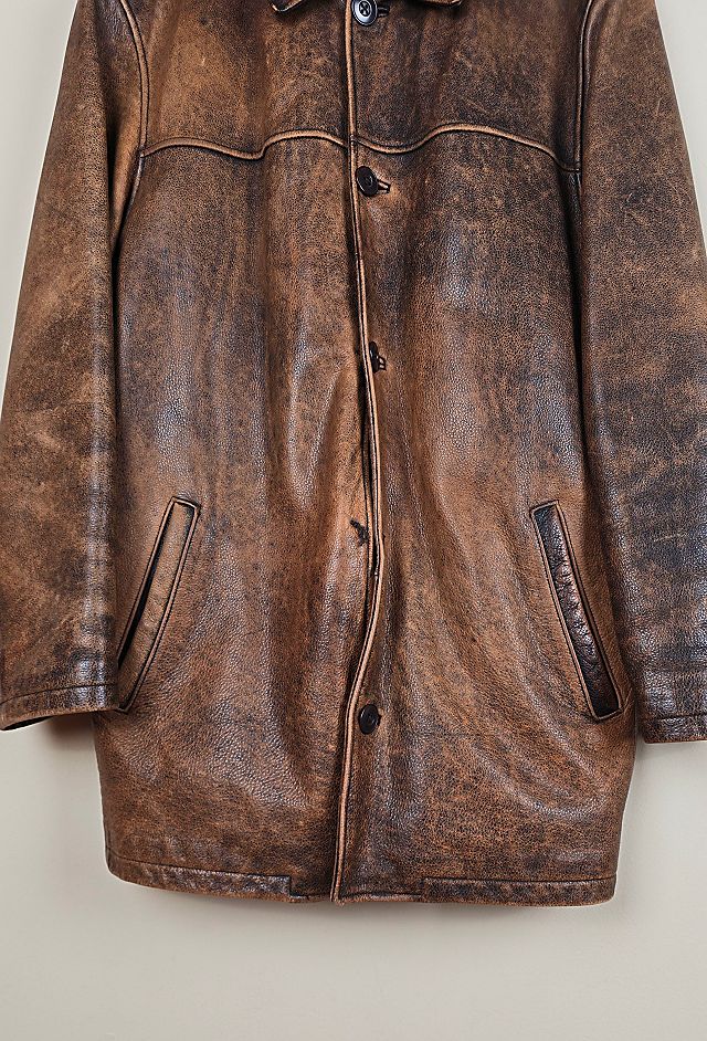 Vintage Eddie Bauer Leather Jacker/Coat Selected By The Vintage Eddie Bauer Leather Jacker/Coat Selected By The