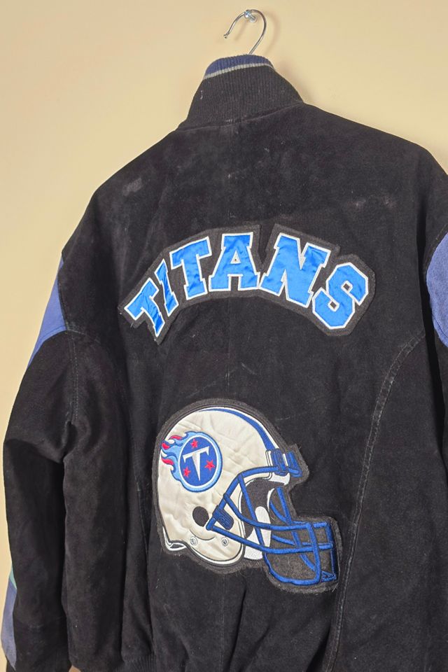 Vintage NFL Tennessee Titans Size XXL Men's factory Suede Leather Jacket