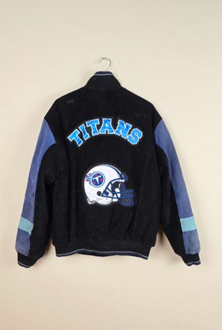 Vintage NFL Tennessee Titans Leather Jacket Selected By The Igala NYC