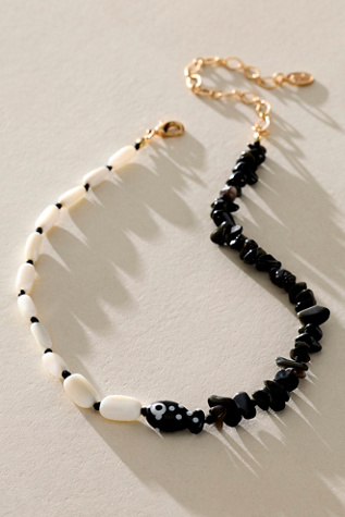 Pearl Perch Choker by Free People in Black