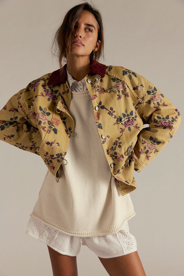 We The Free Printed Denim Barn Coat #2