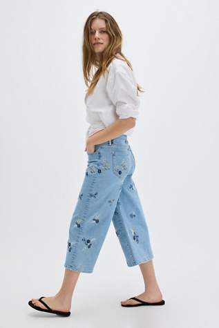 Женские джинсы Driftwood Amie Culotte, цвет: Summer Bliss — фото 4